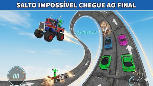Скриншот 5 — Супергерой машина игры рампа