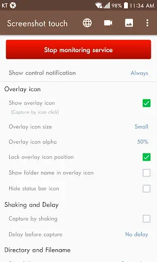 Скриншот 1 — Screenshot touch