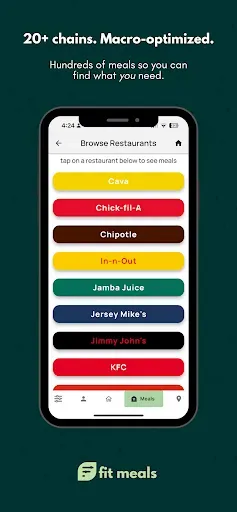 Скриншот 3 — Fit Meals - Find Healthy Food