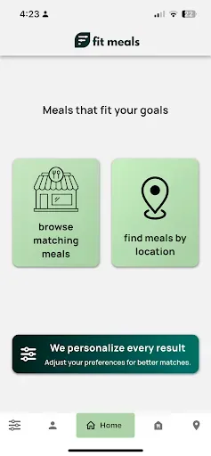 Скриншот 5 — Fit Meals - Find Healthy Food