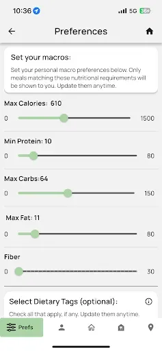 Скриншот 6 — Fit Meals - Find Healthy Food