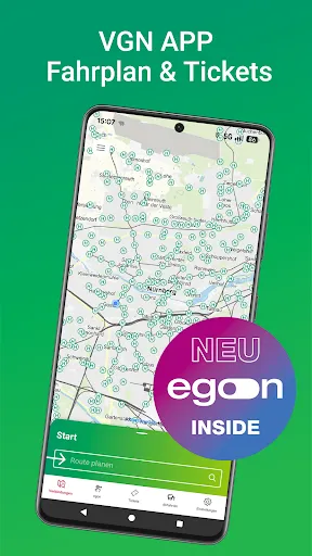 Скриншот 1 — VGN Fahrplan & Tickets