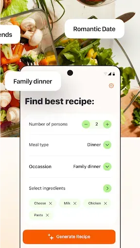 Скриншот 2 — Meal Match: AI cooking recipes