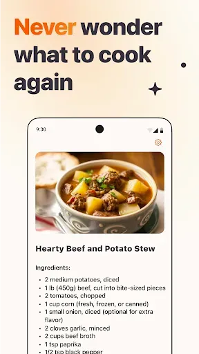 Скриншот 4 — Meal Match: AI cooking recipes