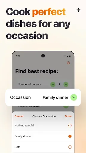 Скриншот 5 — Meal Match: AI cooking recipes