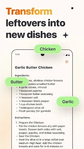 Скриншот 6 — Meal Match: AI cooking recipes