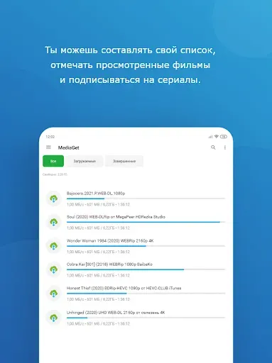 Скриншот 5 — MediaGet - торрент клиент