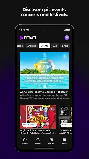 Скриншот 4 — rova – radio, music, podcasts