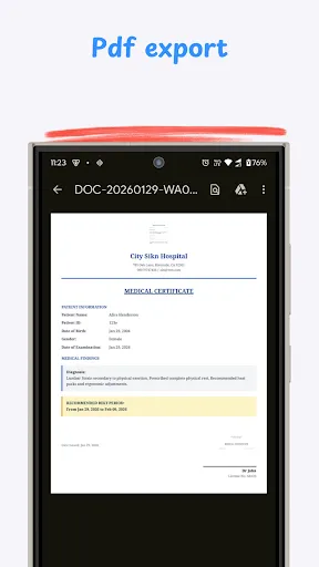 Скриншот 4 — Medical Certificate Generator