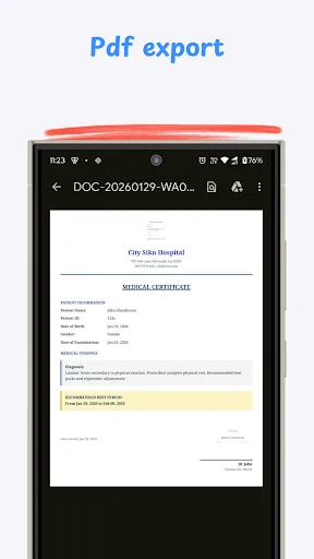 Скриншот 8 — Medical Certificate Generator