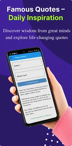 Скриншот 2 — Famous Quotes - Trivia Game