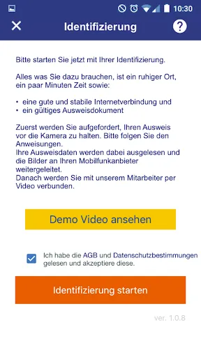 Скриншот 2 — ALDI TALK Aktivierung