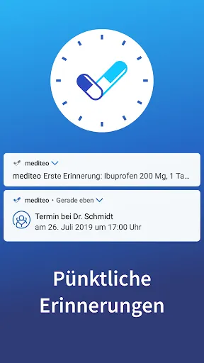 Скриншот 1 — mediteo: Tabletten-Erinnerung