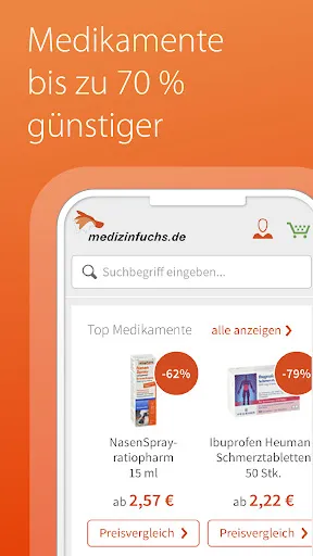 Скриншот 2 — medizinfuchs - Preisvergleich