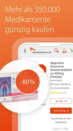Скриншот 3 — medizinfuchs - Preisvergleich