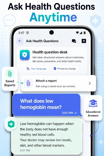 Скриншот 3 — MedLens Analyzer: Lab Reports