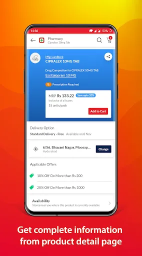 Скриншот 4 — MedPlus Mart - Online Pharmacy