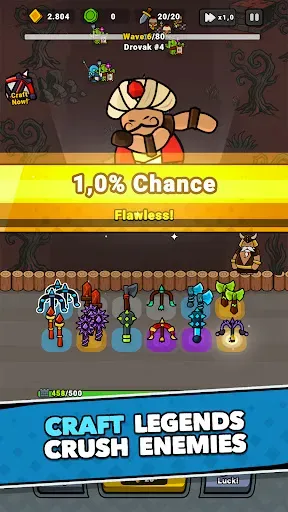 Скриншот 2 — Lucky Forge: Idle TD Game