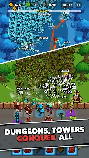 Скриншот 4 — Lucky Forge: Idle TD Game