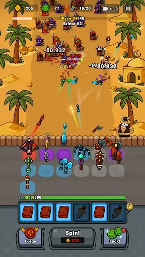 Скриншот 7 — Lucky Forge: Idle TD Game