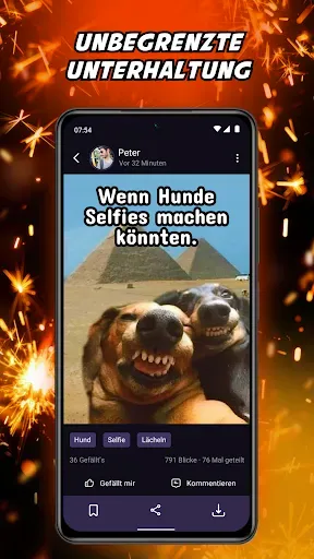 Скриншот 4 — Lustige Witze, Sprüche & Memes
