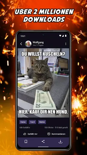 Скриншот 5 — Lustige Witze, Sprüche & Memes