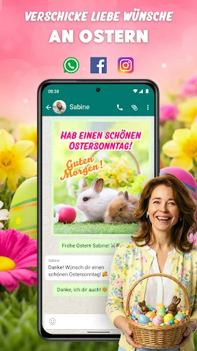 Скриншот 1 — Glückwünsche & Geburtstags App