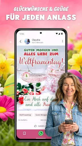 Скриншот 3 — Glückwünsche & Geburtstags App