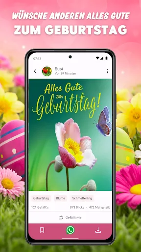Скриншот 4 — Glückwünsche & Geburtstags App