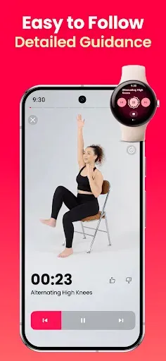 Скриншот 5 — LazyFit: Chair Yoga & Pilates