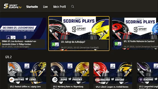 Скриншот 1 — Sporteurope.TV