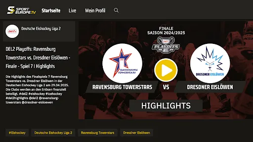 Скриншот 5 — Sporteurope.TV