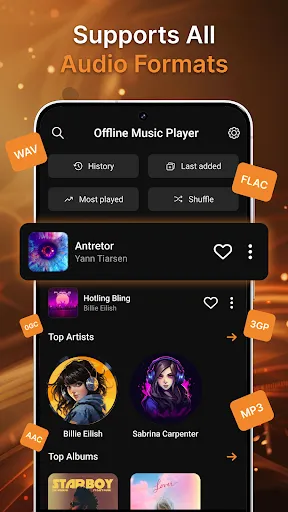 Скриншот 1 — Melodic: Offline Music Player