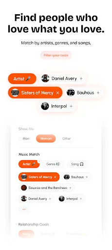 Скриншот 2 — MeloMatch - Music Dating App