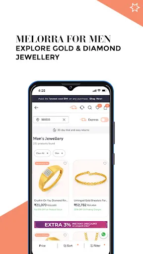 Скриншот 5 — Melorra Jewellery Shopping App