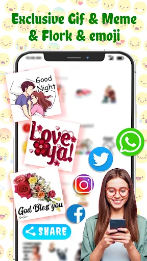 Скриншот 3 — TextSticker for WAStickerApps