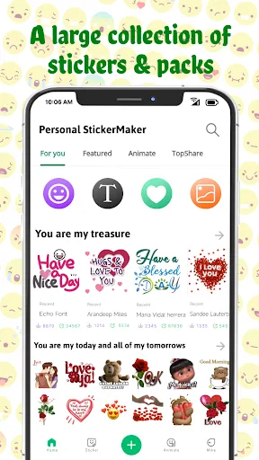 Скриншот 4 — TextSticker for WAStickerApps