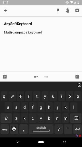 Скриншот 1 — AnySoftKeyboard