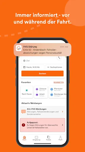 Скриншот 4 — VVS Mobil - Fahrplan & Tickets