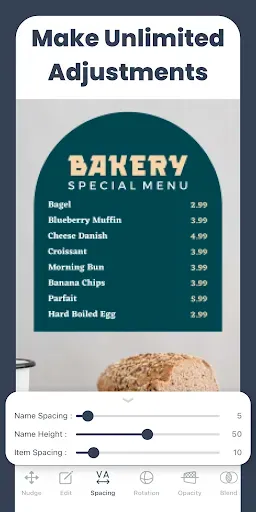 Скриншот 7 — Menu Maker, Menu Templates