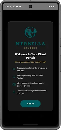 Скриншот 2 — Merbella App