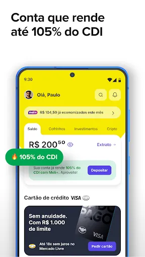 Скриншот 2 — Mercado Pago: banco digital