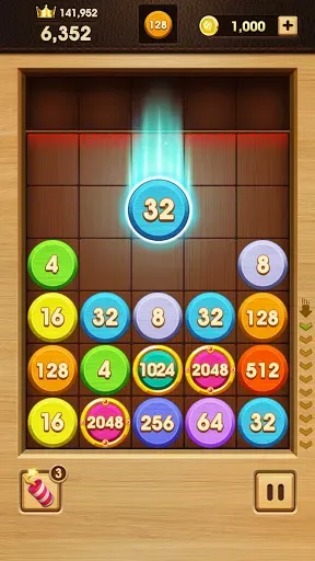 Скриншот 1 — Merge Numbers – 2048 Puzzle