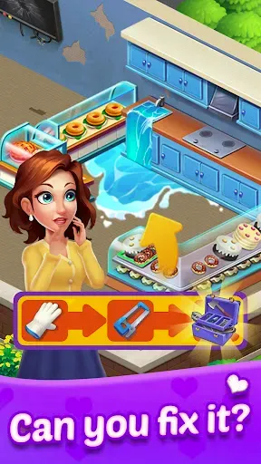 Скриншот 1 — Merge Love - Happy cook