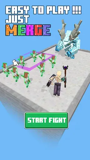 Скриншот 1 — Dinosaur Merge: Block Fighting