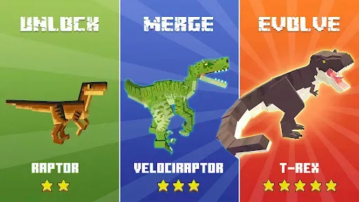 Скриншот 8 — Dinosaur Merge: Block Fighting