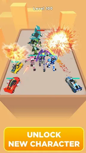 Скриншот 4 — Merge Robot Master: Car Games