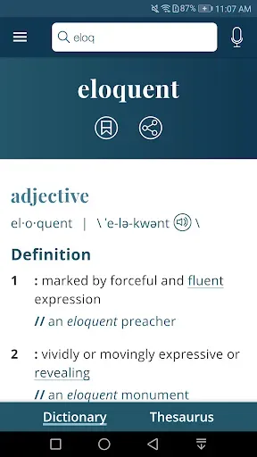 Скриншот 3 — Dictionary - M-W Premium