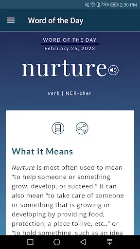 Скриншот 2 — Dictionary - Merriam-Webster