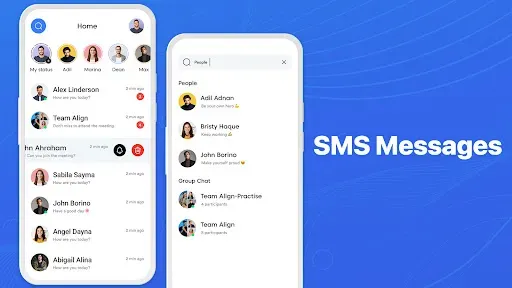 Скриншот 2 — Messages Phone: simple message